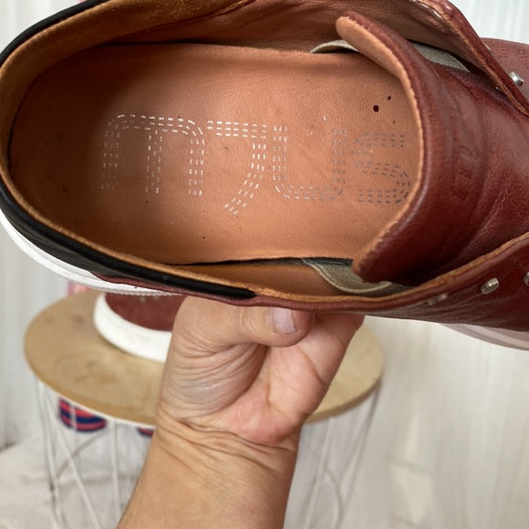 Mjus leather espadrilles/slides