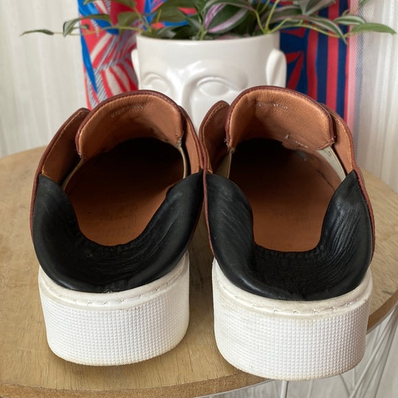 Mjus leather espadrilles/slides