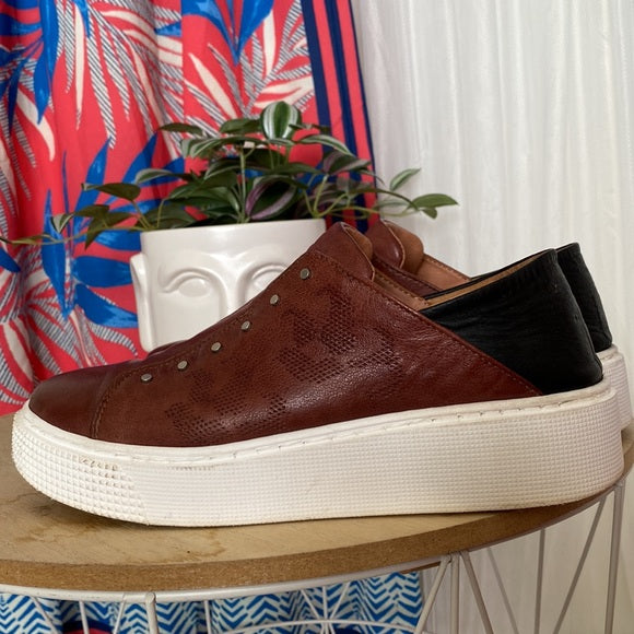 Mjus leather espadrilles/slides