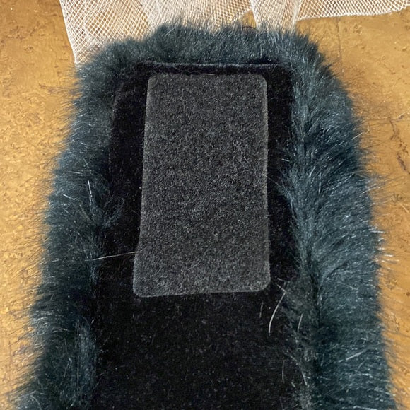 COPY - Surell black fox faux fur head band