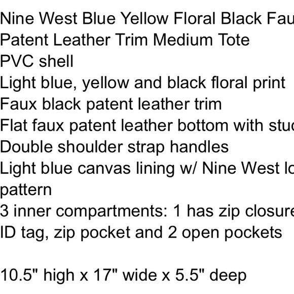 🎉HP🎉Nine West tote bag