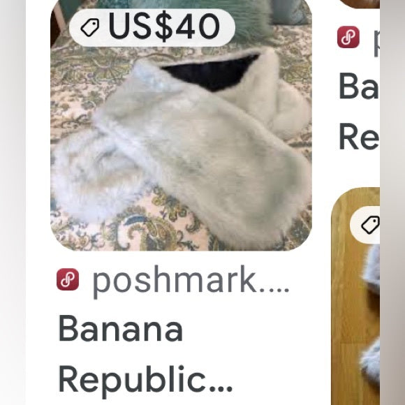 REDUCED!! Banana Republic faux fur wrap