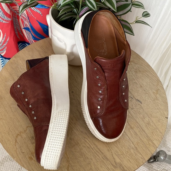 Mjus leather espadrilles/slides