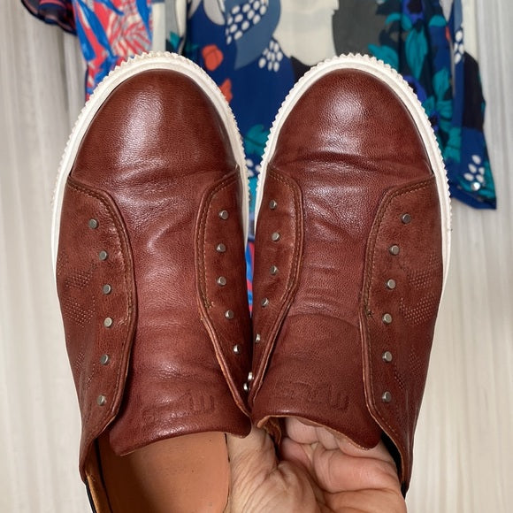 Mjus leather espadrilles/slides