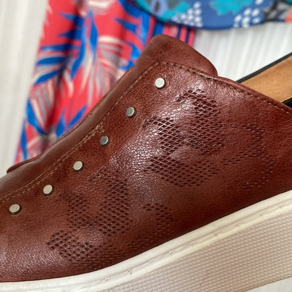 Mjus leather espadrilles/slides