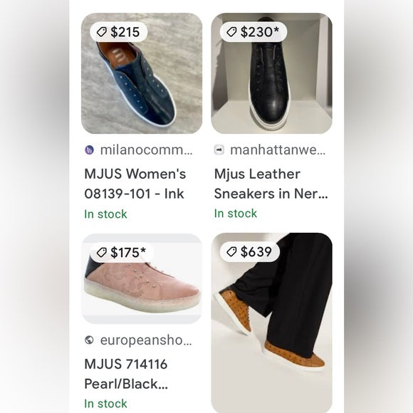 Mjus leather espadrilles/slides