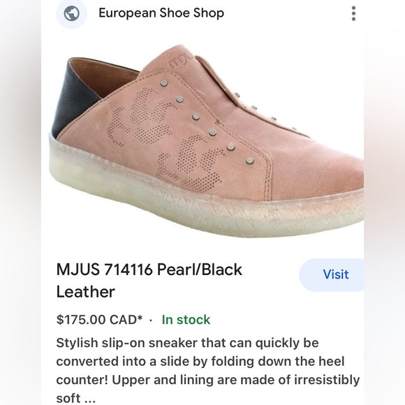 Mjus leather espadrilles/slides