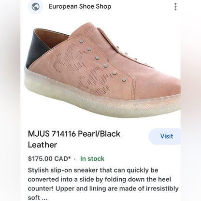 Mjus leather espadrilles/slides