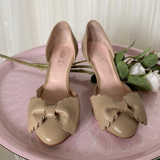 REDUCED!!Valentino Red V d’Orsay kitten heels shoes