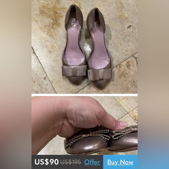 REDUCED!!Valentino Red V d’Orsay kitten heels shoes