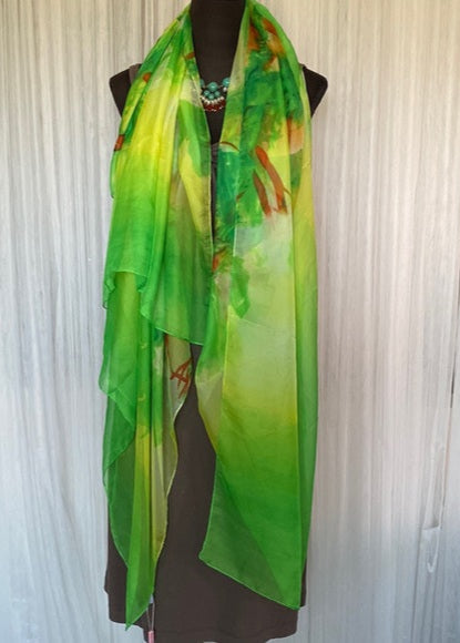 Korean 100% silk shawl/scarf