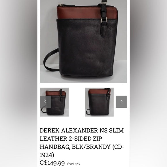 REDUCED! Derek Alexander crossbody small 100% pebble leather!