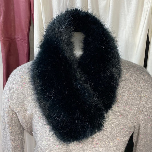 COPY - Surell black fox faux fur head band