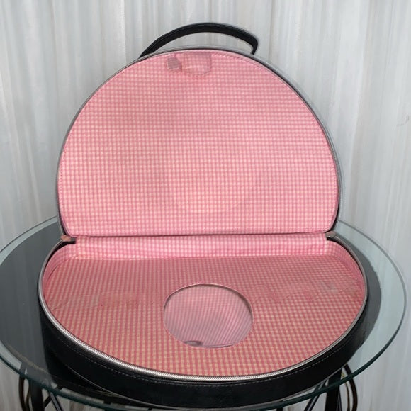 Marilyn Monroe cosmetic hard bag divided compartments inside! Pink/white