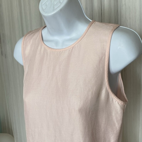 REDUCED! Club Monaco Seymour peplum sleeveless top. Very soft pink! Sz S