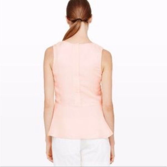 REDUCED! Club Monaco Seymour peplum sleeveless top. Very soft pink! Sz S