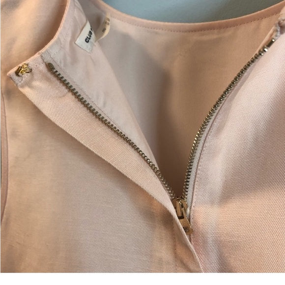 REDUCED! Club Monaco Seymour peplum sleeveless top. Very soft pink! Sz S