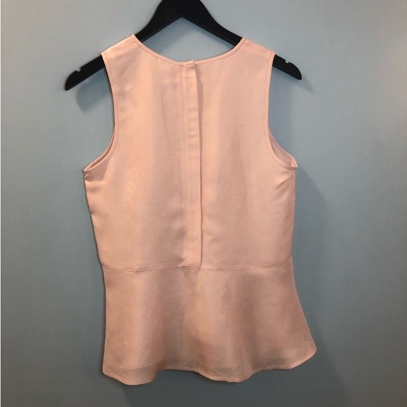 REDUCED! Club Monaco Seymour peplum sleeveless top. Very soft pink! Sz S