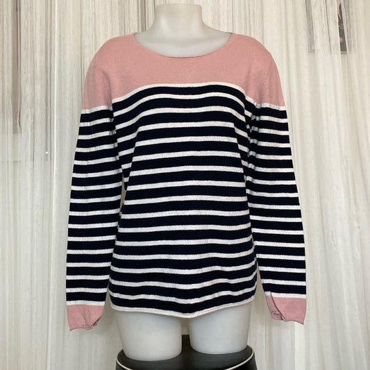 Part two Copenhague pullover women’s nautical sweater, stripes! Size M
