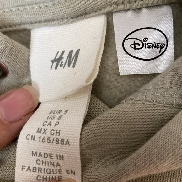 H&M Mickey Mouse Disney pullover hoodie! College! Casual! Size S