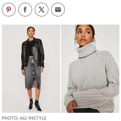 REDUCED!! AG The Dover chunky ribbed boxy turtleneck! Size S