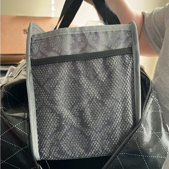 NEW!!!Mary Kay black/cream cosmetic, consultant, weekend tote bag
