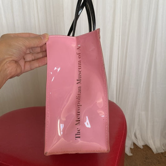REDUCED!!! The Metropolitan Museum of Art pink plastic small bag! Novelty prints