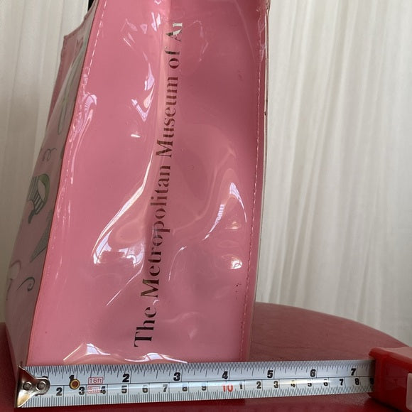 REDUCED!!! The Metropolitan Museum of Art pink plastic small bag! Novelty prints