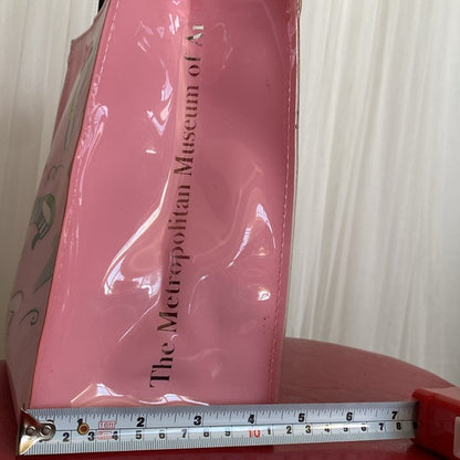 REDUCED!!! The Metropolitan Museum of Art pink plastic small bag! Novelty prints