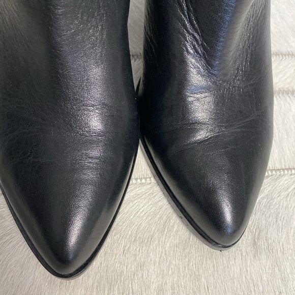 Frye Lila slouchy black tall, riding boots knee high soft leather Size 6M