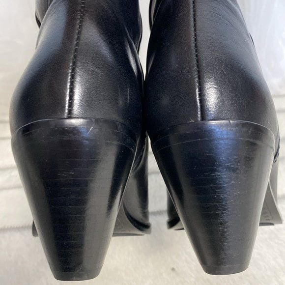 Frye Lila slouchy black tall, riding boots knee high soft leather Size 6M