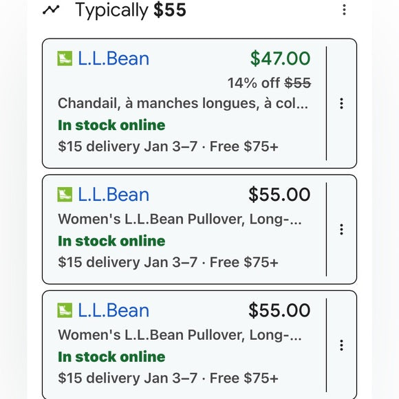 L.L. Bean black shawl collar, pullover 100% top! New without the tag! Size M reg