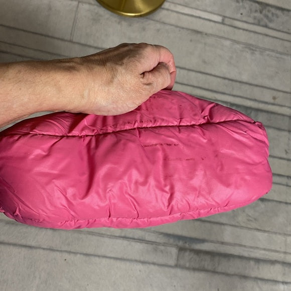 Elle Puffer quilted crossbody square pink lightweight bag!