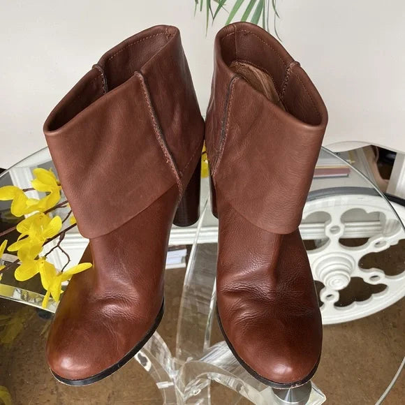 Modern Vintage “Vanessa” fold over booties