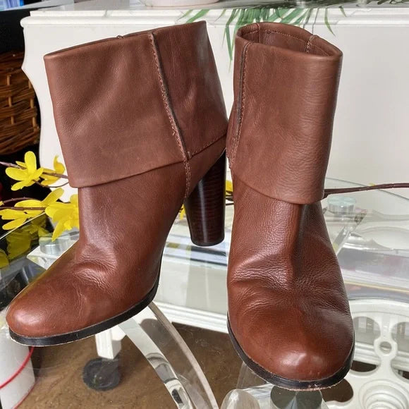 Modern Vintage “Vanessa” fold over booties