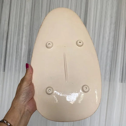 REDUCED🥂VTG MCM Handmade servings oval ceramic platter with 4 feet pastel hues!
