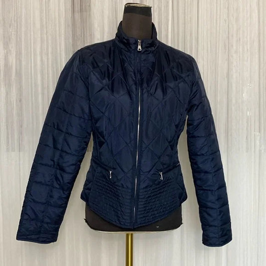 Daily Sports lightweight quilted navy jacket! Golf, outdoor sports! Size Medium