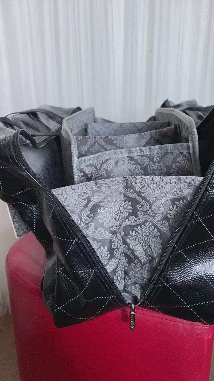 NEW!!!Mary Kay black/cream cosmetic, consultant, weekend tote bag